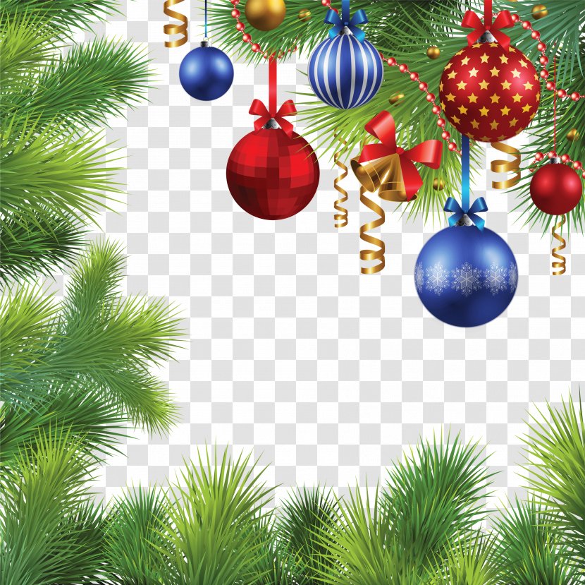 Christmas Decoration Clip Art - Fir - Image Transparent PNG