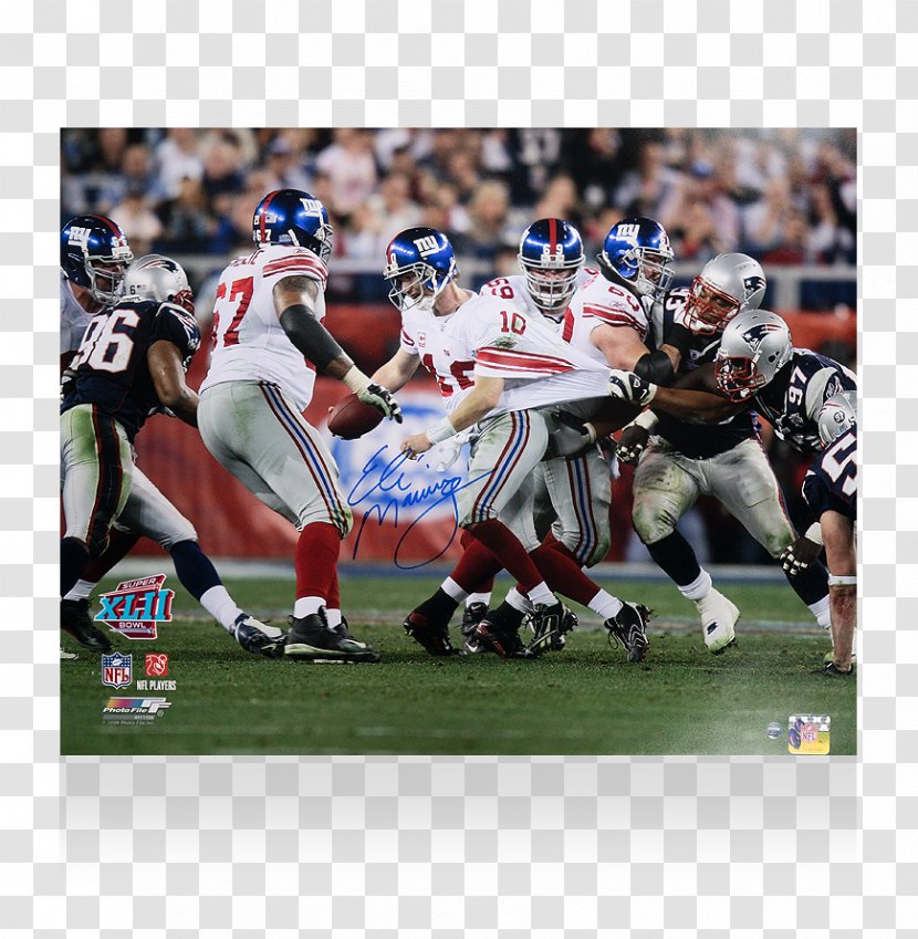 Super Bowl XLII New York Giants England Patriots NFL Helmet Catch - Defensive Tackle Transparent PNG