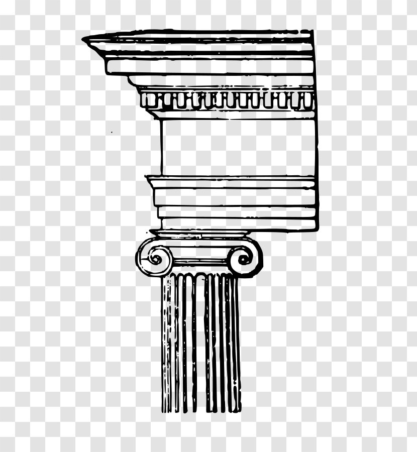 Ionic Order Column Classical Clip Art - Corinthian - Ordered Cliparts Transparent PNG