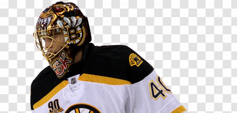 Goaltender Mask Boston Bruins Ice Hockey - Position - Emmanuelle Chriqui Transparent PNG