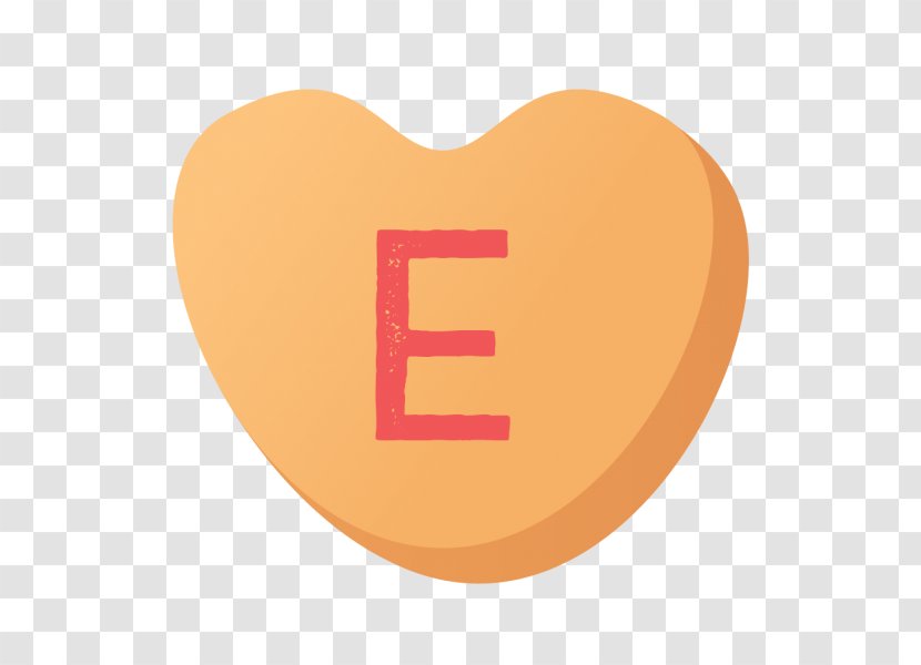 Product Design Font Heart - Orange - Peach Transparent PNG