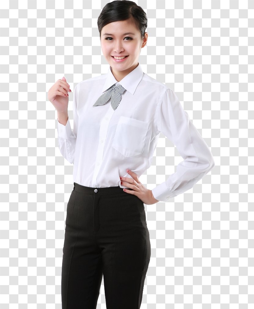 Dress Shirt T-shirt White Jacket - Uniform Transparent PNG