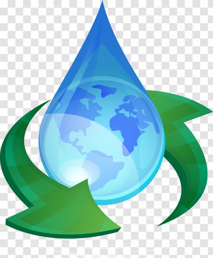 World Water Day Drop Environment - Natural - Vector Painted Droplets Earth Transparent PNG