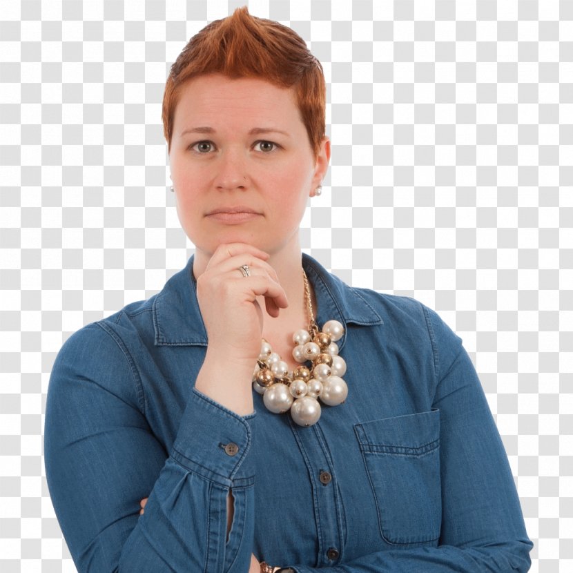 Long-term Care Photography Presentation - Neck - Thinking Woman Transparent PNG
