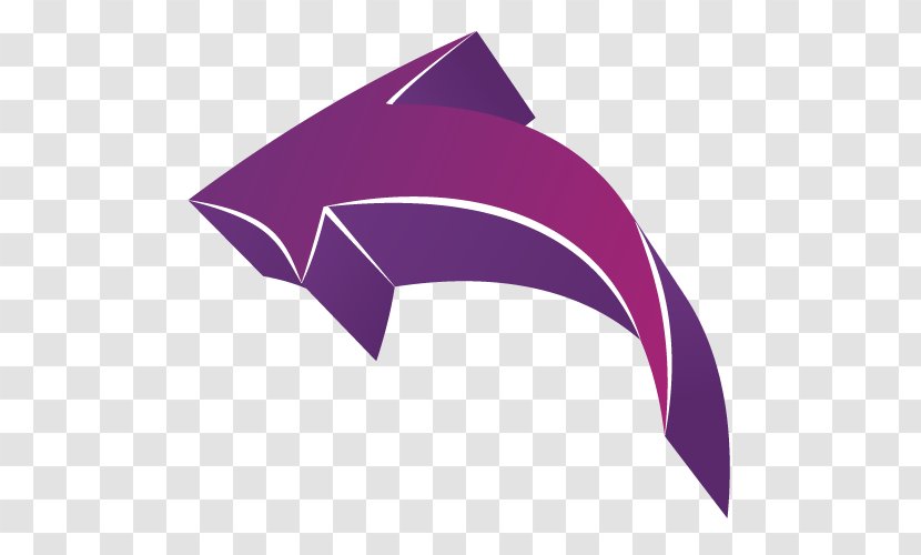 Curve Arrow Clip Art - Purple - Curved Vector Transparent PNG