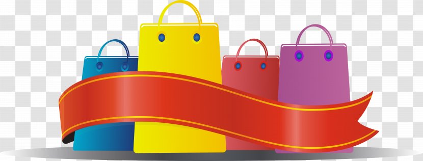 Bag Shopping Computer File - Plastic - Decorated Gift Bags Transparent PNG