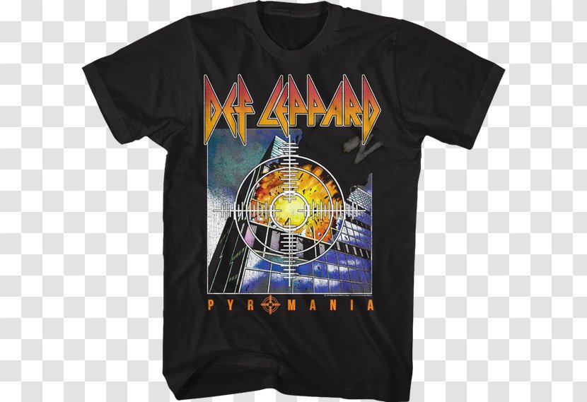 Concert T-shirt Pyromania Def Leppard - Active Shirt Transparent PNG