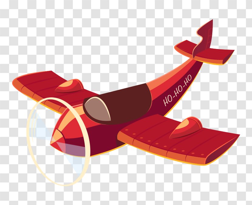 Santa Claus Airplane Christmas Day Flight Aircraft - And Holiday Season - Red Transparent PNG