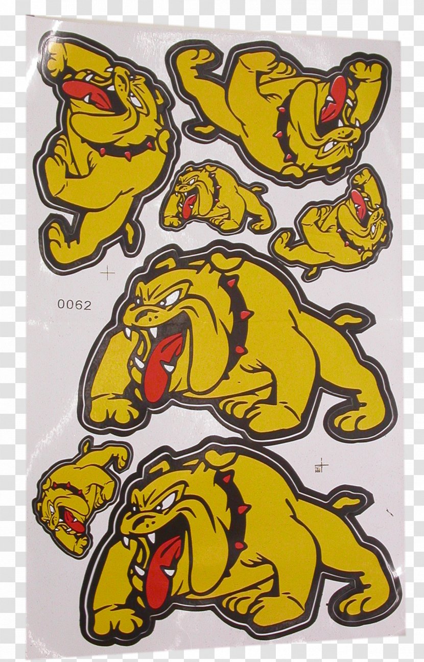 Bulldog Fiction Art Car - Sticker Transparent PNG