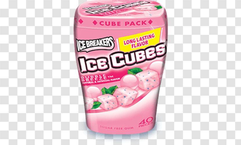 Chewing Gum Sorbet Ice Breakers Mint Cube - Cream Transparent PNG