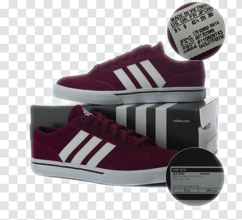 Adidas Originals Skate Shoe Sneakers - Magenta - Shoes Transparent PNG