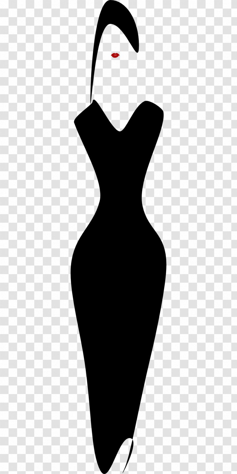 Little Black Dress Fashion Evening Gown - Moda Transparent PNG