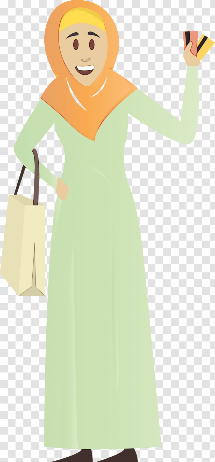 Dress Green Clothing Yellow Day Dress Transparent PNG