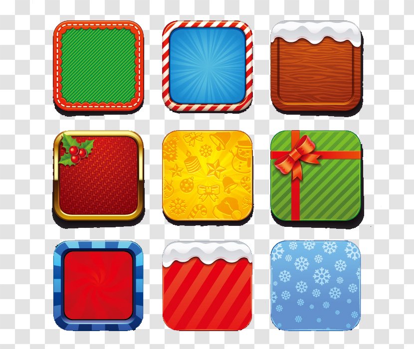 Color Icon - Material - Wind APP Texture Christmas Vector Transparent PNG