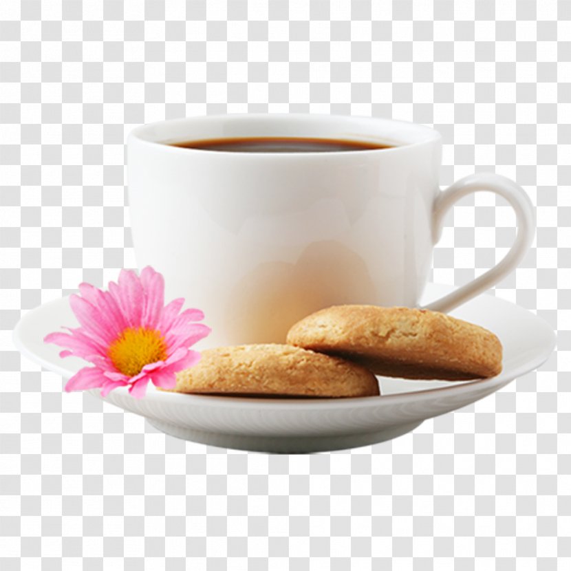 Coffee Cup Cafe Biscuit Cookie - Tableware - Free Cookies And To Pull Material Transparent PNG