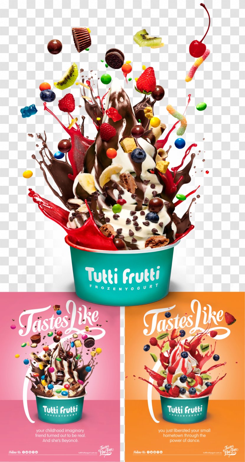 Sundae Tutti Frutti Ice Cream Plaza Malecón Fruit - Dairy Product Transparent PNG