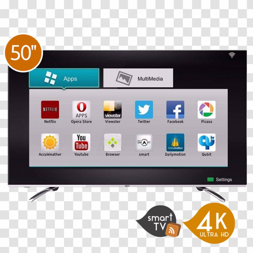 4K Resolution Smart TV LED-backlit LCD Ultra-high-definition Television - Samsung Ku6000 - Tv Transparent PNG