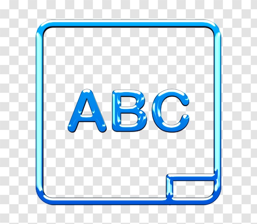Alphabet Icon Character Letter - Electric Blue - Logo Rectangle Transparent PNG