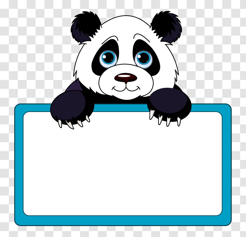 Giant Panda Bear Clip Art - Carnivoran Transparent PNG