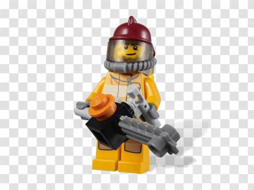 Lego City Undercover Firefighter Minifigure Toy Transparent PNG