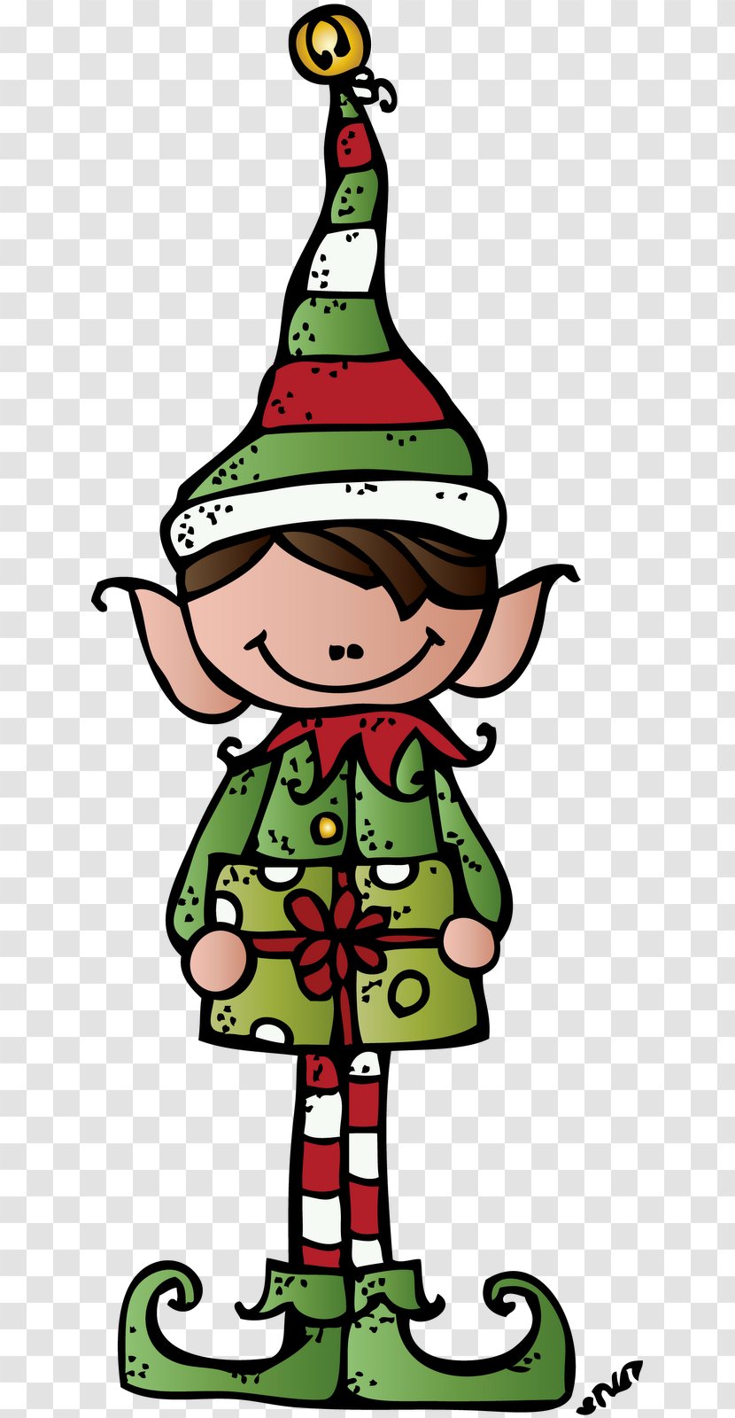 The Elf On Shelf Santa Claus Christmas Clip Art - Fictional Character Transparent PNG