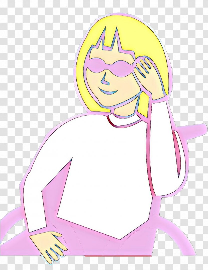 Cartoon Pink Fictional Character Line Art Clip - Drawing Transparent PNG