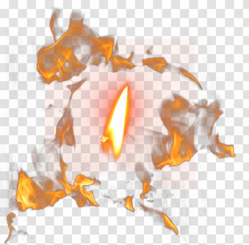 Fire Flame Painting - Bonfire Transparent PNG