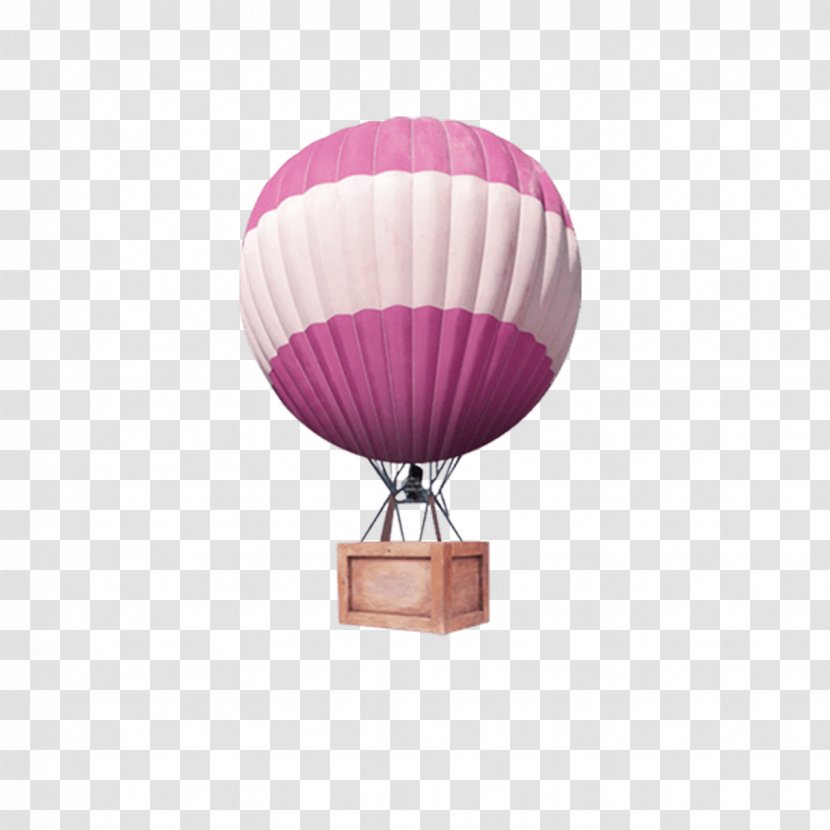 Hot Air Ballooning Purple - Parachute - Balloon Transparent PNG