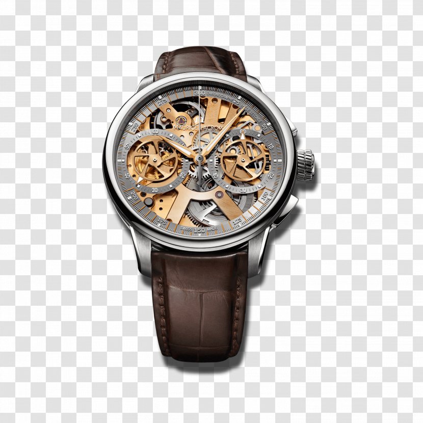 Skeleton Watch Maurice Lacroix Chronograph Clock Transparent PNG