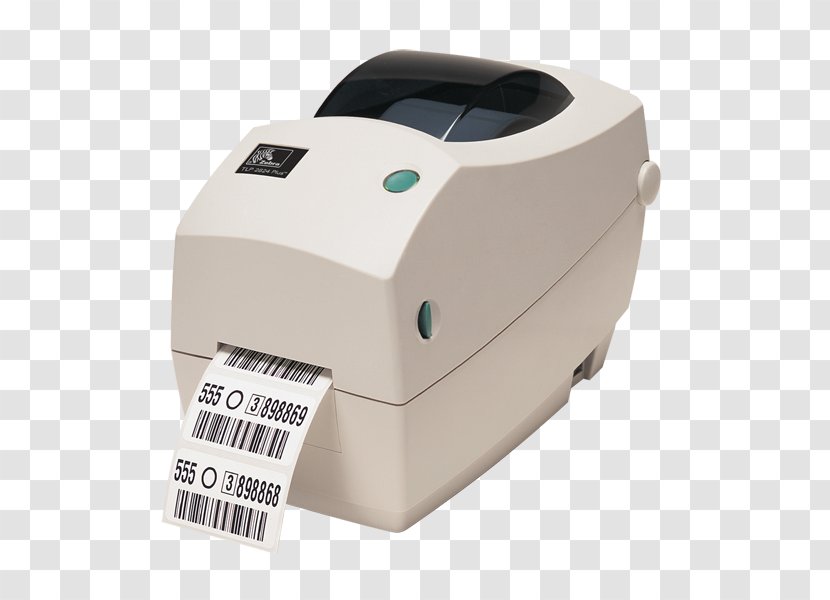 Label Printer Zebra TLP 2824 Plus Thermal-transfer Printing Technologies Transparent PNG