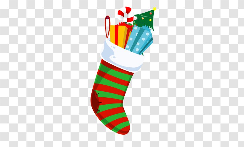 Christmas Stockings Santa Claus Ornament - Cartoon - Stocking Transparent PNG