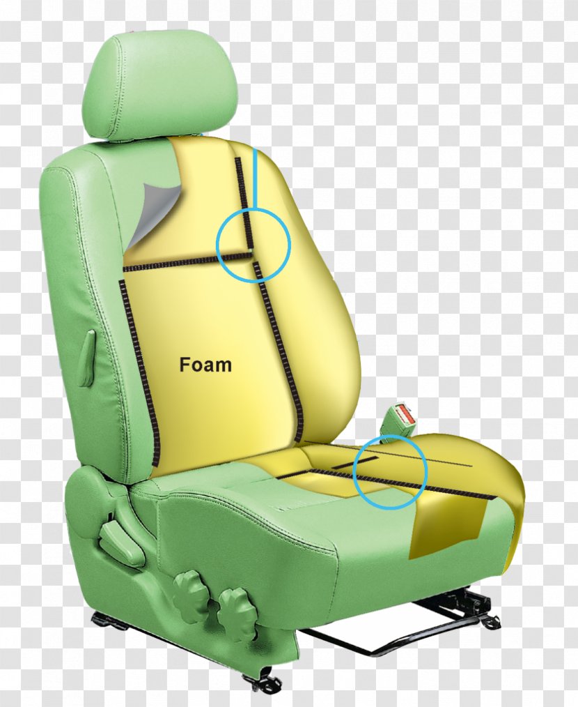 Car Seat Comfort Green Transparent PNG