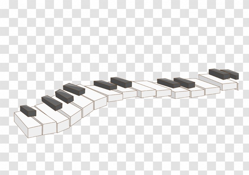 Piano Musical Keyboard Cartoon - Watercolor - Keys Transparent PNG