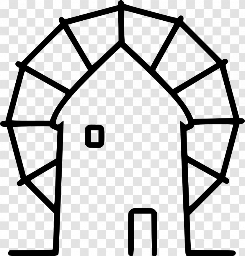 Mykonos Windmill Vector Graphics - Black - Sixteen Transparent PNG