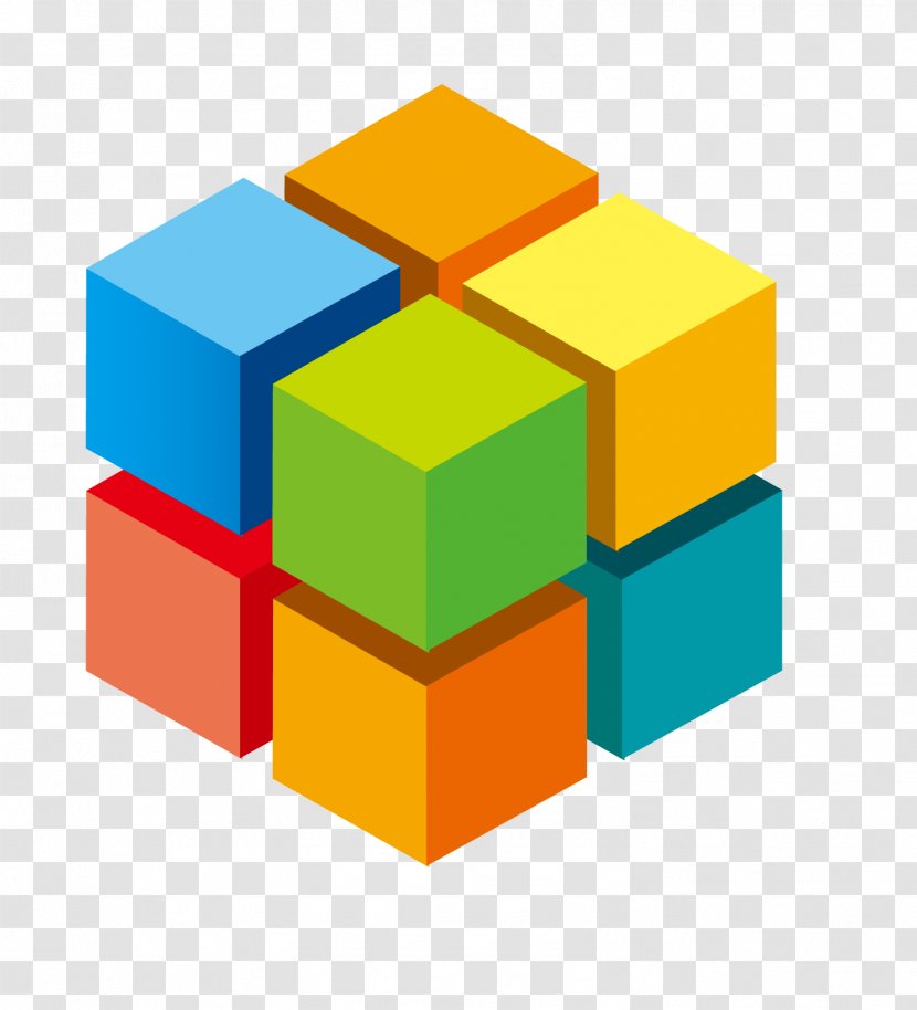 3D Computer Graphics Cube Information - Vector Transparent PNG