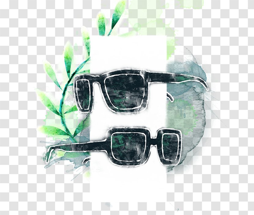 Watercolor Painting - Sunglasses Transparent PNG