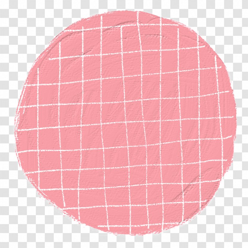 Pink Circle - Plaid - Dishware Tableware Transparent PNG