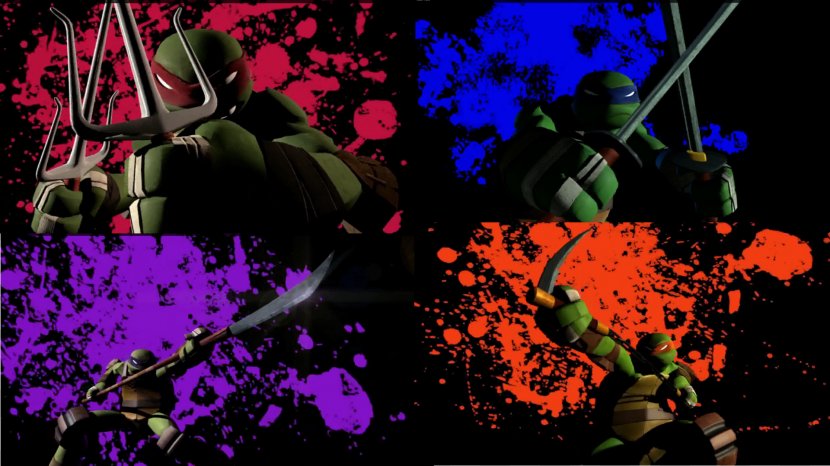 Leonardo Raphael Donatello Splinter Michelangelo - Flower - Ninja Turtles Transparent PNG