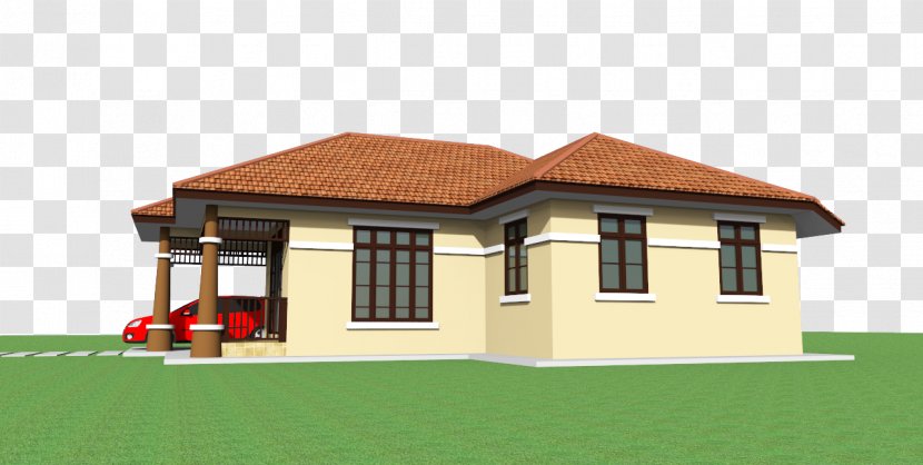 House Facade Bungalow Roof Shed - Storey - Jalan Padang Pasir Transparent PNG