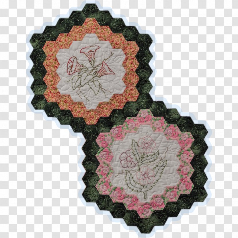 Crochet Quilting Seam Allowance Stitch Pattern - Placemat - Cherry Blossom Transparent PNG
