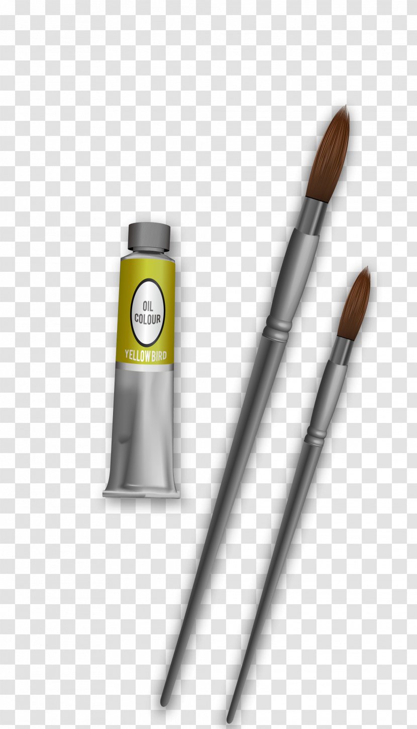 Brush Oil Painting - Paint - Vector Cartoon Pen Supplies Transparent PNG