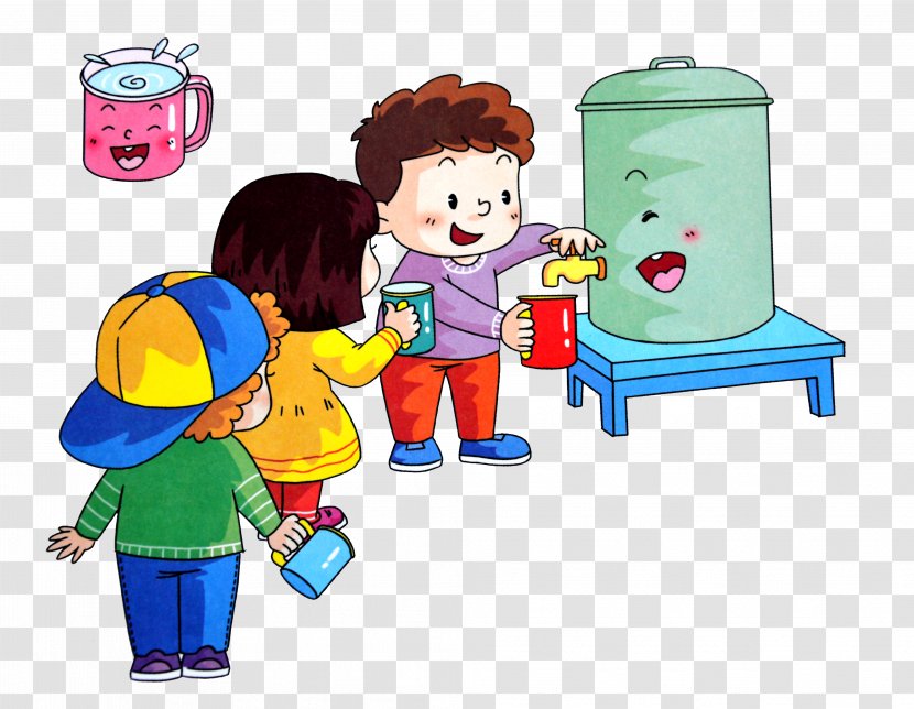 Child Drinking - Playset - Then Water Line Transparent PNG