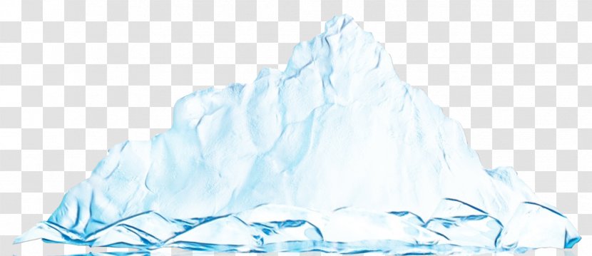 Glacial Landform Water Ice Iceberg Glacier - Watercolor - Drawing Transparent PNG