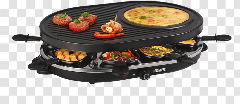 Barbecue Grilling Princess 8 Oval Grill Party 8person 1200W Black Raclette Teppanyaki - Pierrade - Griddle Crepes Transparent PNG