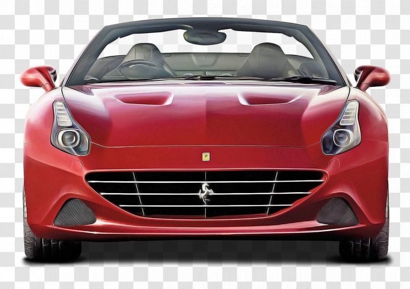 Land Vehicle Car Ferrari California Red - Supercar Transparent PNG