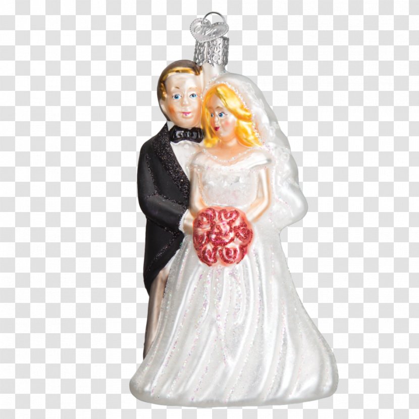 Wedding Cake Christmas Ornament Decoration Ginger Snap - Figurine Transparent PNG