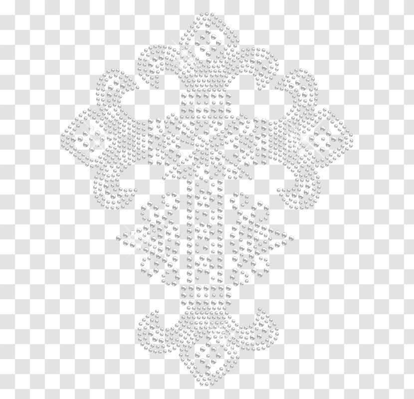 Line Point White Textile Font - Classical Pattern Certificate Transparent PNG