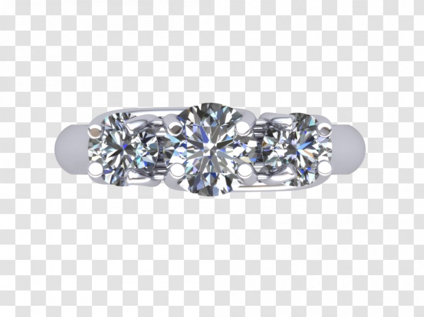 Moissanite Engagement Ring Wedding Jewellery - Model Transparent PNG
