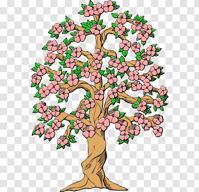 Tree Blossom Clip Art - Plant Stem Transparent PNG