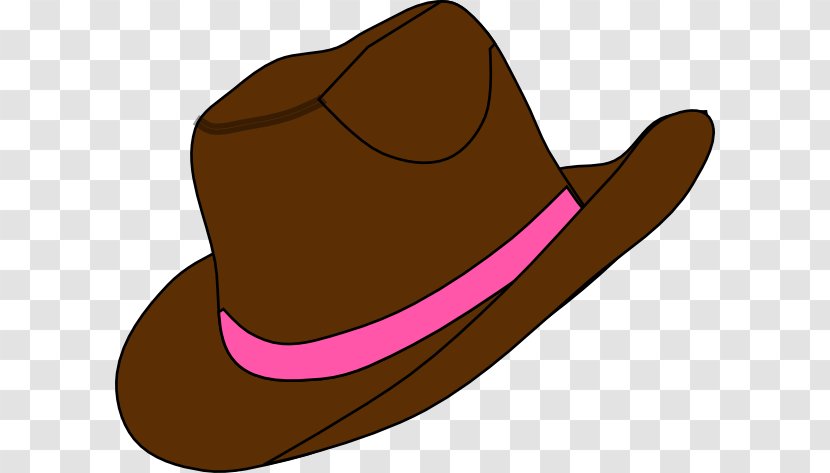 Cowboy Hat Boot Clip Art - Brown - Western Cliparts Transparent PNG